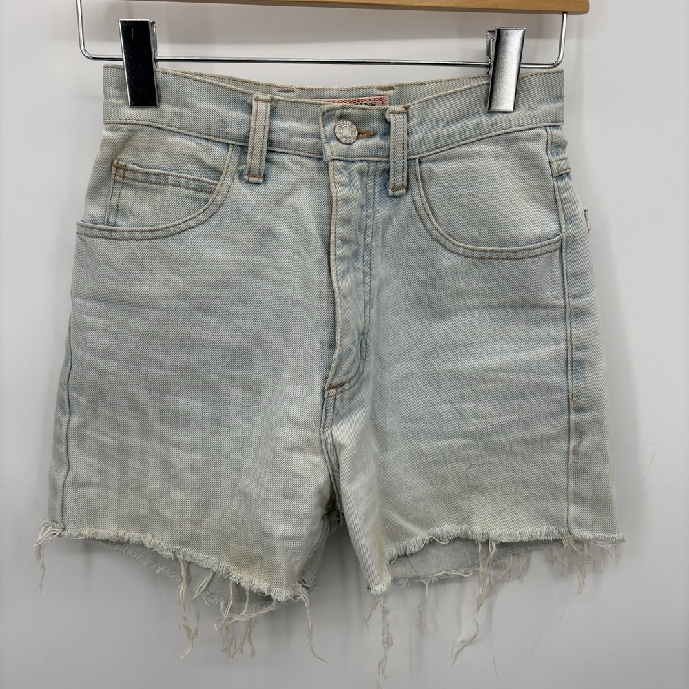 Guess Jean Shorts Womens Size 26 Blue Cut Off‎ Daisy Dukes Cotton 3" - Picture 2 of 6